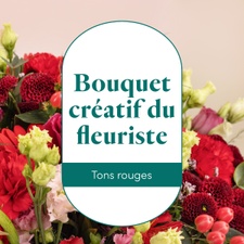 Bouquet de fleurs Le bouquet créatif du fleuriste rouge