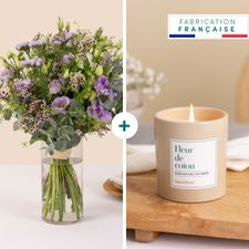 Fleurs et cadeaux Myrtille et sa bougie parfumée