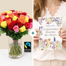 Fleurs et cadeaux Roses et son livre "La puissance discrète des fleurs"