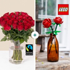 Fleurs et cadeaux Petit Duo de roses LEGO®