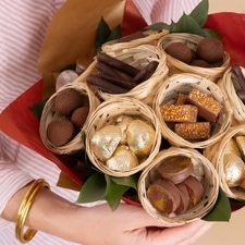 Fleurs et cadeaux Bouquet de chocolats, spécial Fête de fin d'année