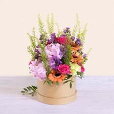 Composition florale Ecrin de douceur