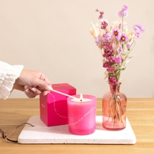 null Coffret duo bouquet et bougie