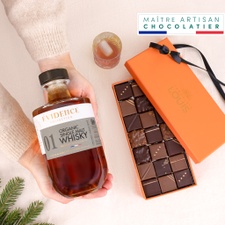 Fleurs et cadeaux Coffret cadeau whisky et chocolat