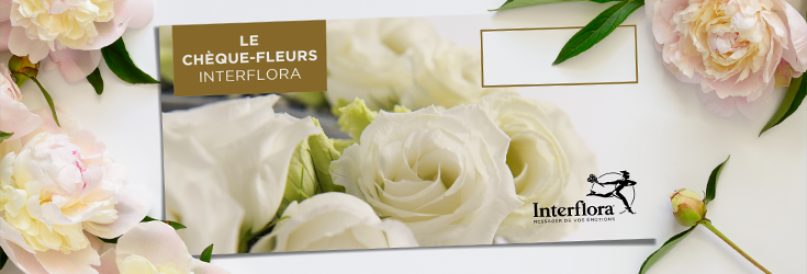 Les chèques fleurs Interflora