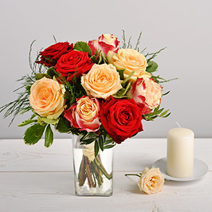 Abricotine Bouquet de roses Abricotine