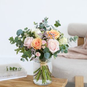 Bouquet de roses Délicatesse Collection Retraite