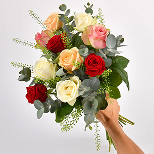 Rouge pastel Bouquet de roses Rouge pastel