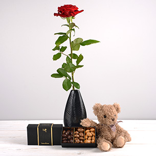 Trio de tendresse Bouquet de roses Trio de tendresse