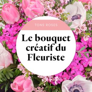 Bouquet de fleurs Bouquet du fleuriste Rose Livraison fleurs Fête des Grands-Mères - Dimanche 3 Mars
