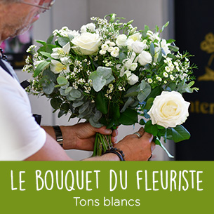 Bouquet du fleuriste Blanc Bouquet de fleurs Bouquet du fleuriste Blanc