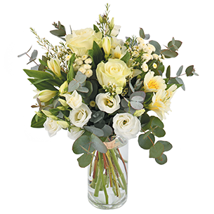 Bouquet de fleurs Paradis blanc Bouquet de fleurs Paradis blanc Félicitations