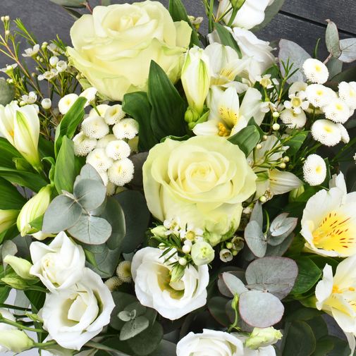 Bouquet de fleurs Paradis blanc