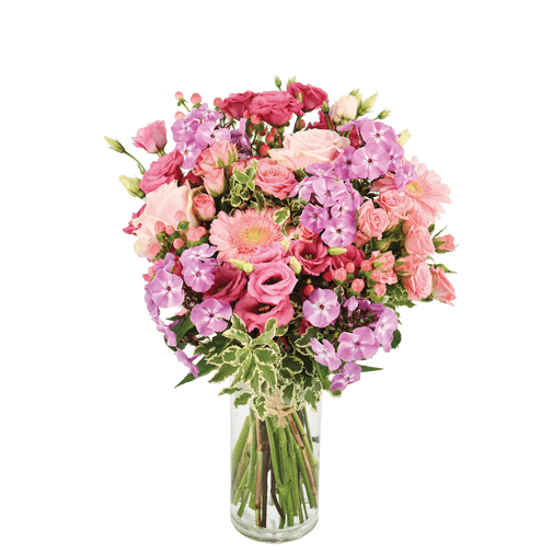 Bouquet de fleurs Pink et parme
