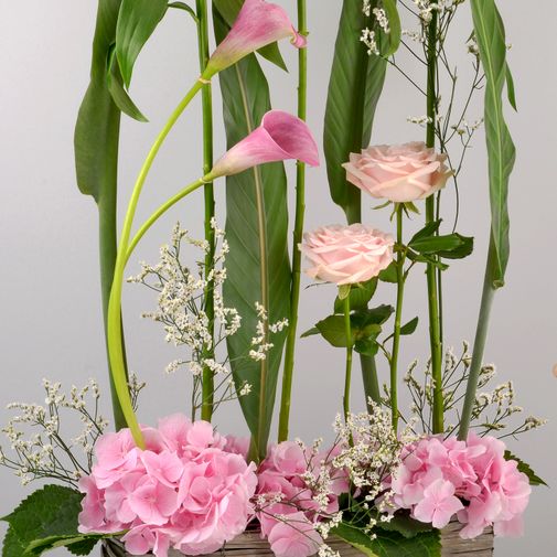 Composition florale Pink ladies