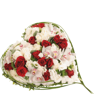 Fleurs deuil Cœur du souvenir Fleurs deuil Cœur du souvenir