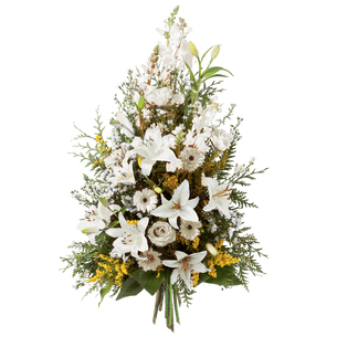 Fleurs deuil Symphonie blanc Toutes nos compositions de fleurs pour le deuil