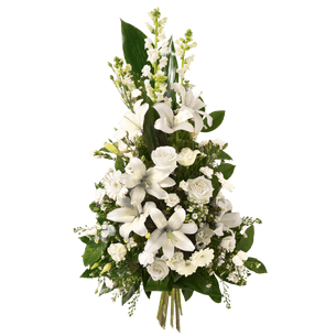 Fleurs deuil Hommage blanc Toutes nos compositions de fleurs pour le deuil