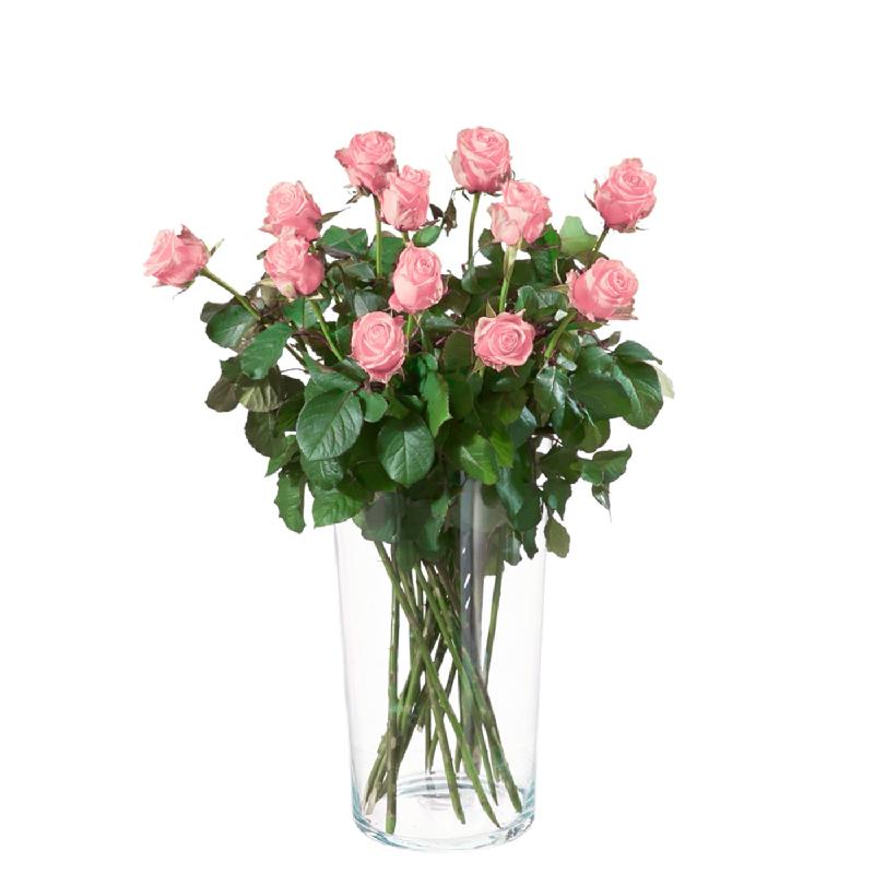 Bouquet de fleurs 12 Pink Roses