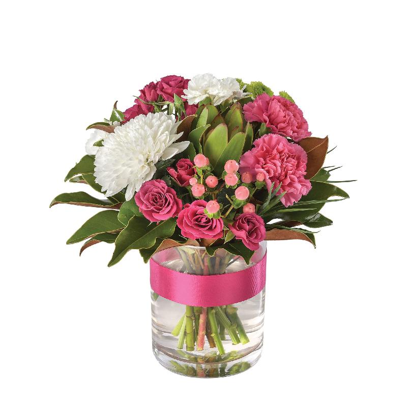 Bouquet de fleurs Pink Lady