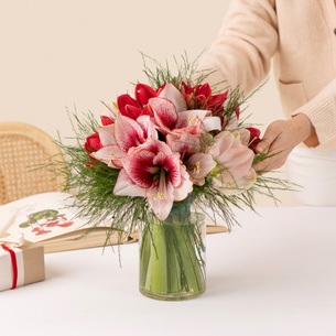 Bouquet de fleurs Brassée d'amaryllis Bouquet de fleurs Brassée d'amaryllis Noël