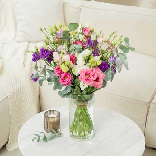 Bouquet de fleurs Bouquet de lisianthus