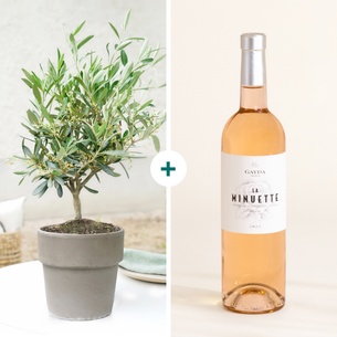 Fleurs et cadeaux Olivier et son vin rosé La Minuette Fleurs et cadeaux Olivier et son vin rosé La Minuette