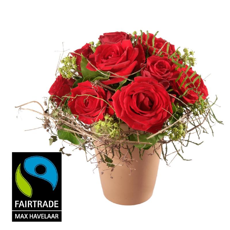 Bouquet de fleurs In Love ... with Fairtrade Max Havelaar-Roses, small blooms