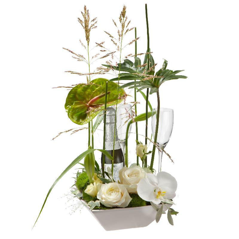 Bouquet de fleurs Exciting Flower Surprise with Prosecco Albino Armani DOC (20