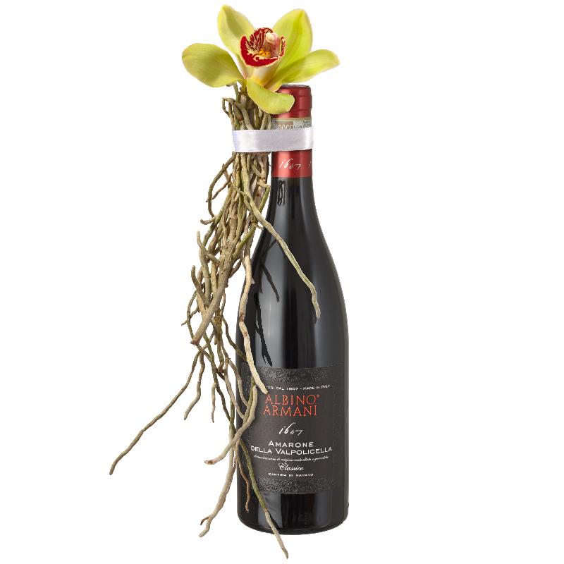 Bouquet de fleurs A Charming Genie in a Bottle:  Amarone Albino Armani  DOCG (