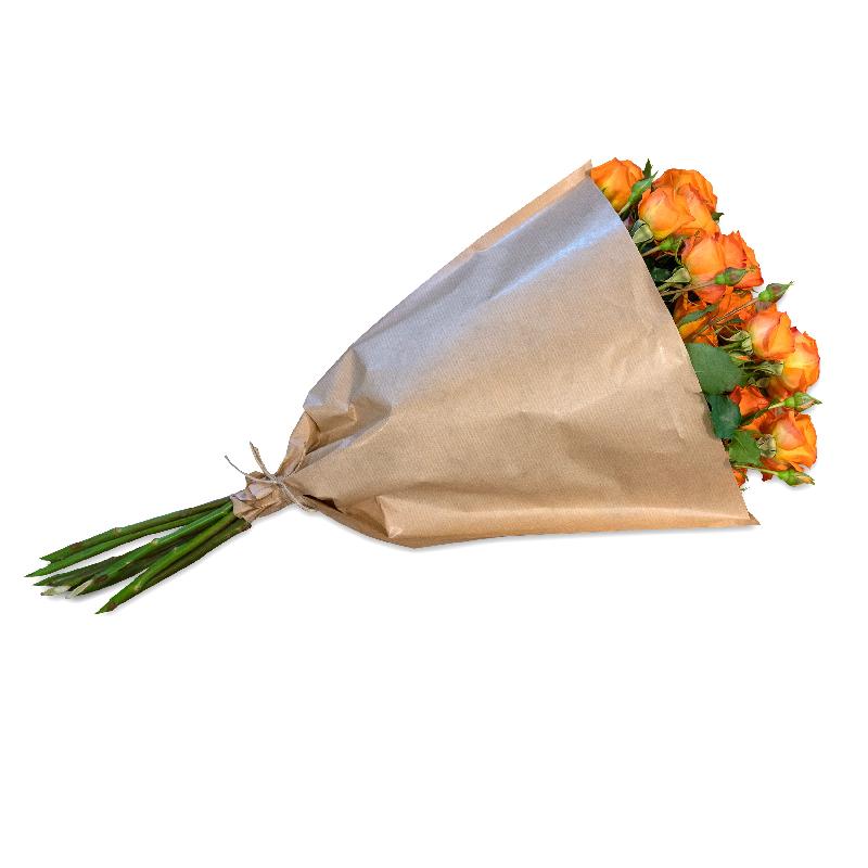 Bouquet de fleurs Bundle of orange Polyantha Roses