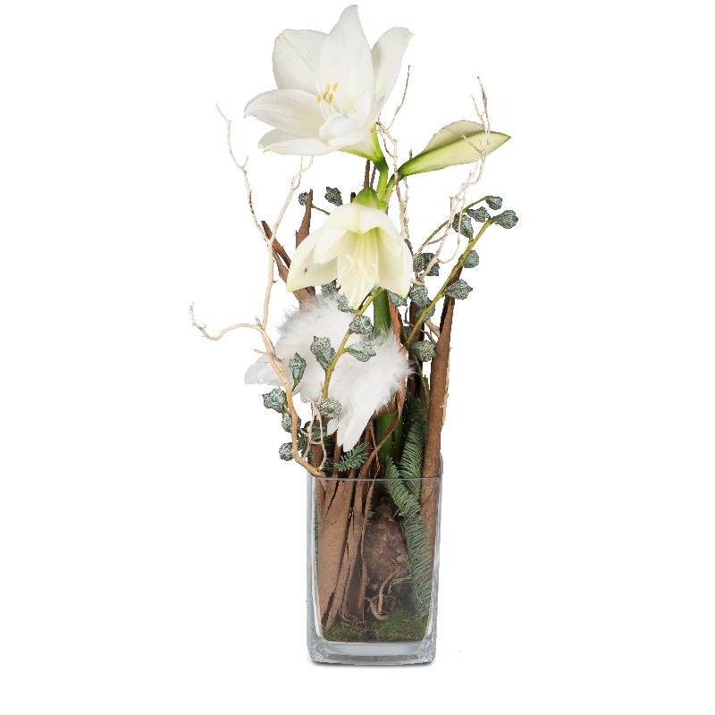 Bouquet de fleurs For my Angel (amaryllis in vase)