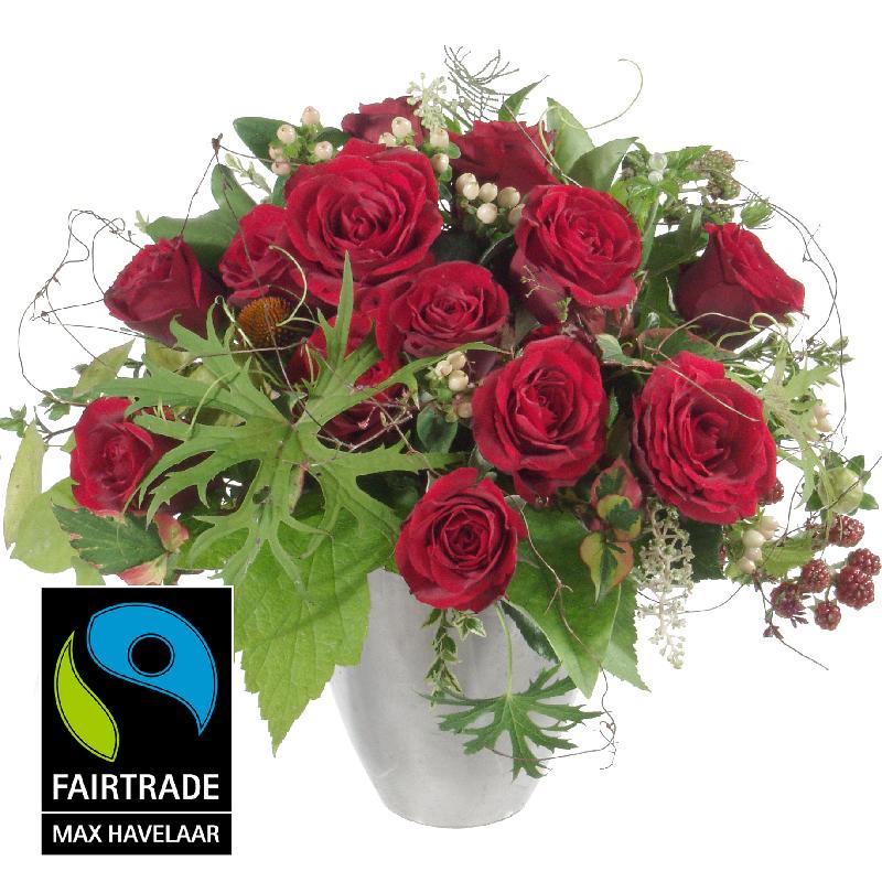Bouquet de fleurs Bouquet I love you, with Fairtrade Max Havelaar-Roses, big b