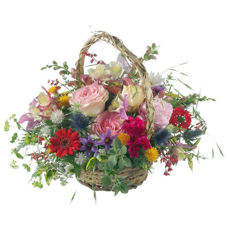 Bouquet de fleurs Romantic Seasonal Basket