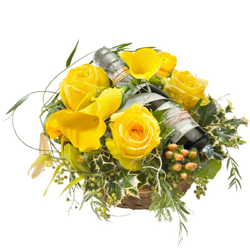 Bouquet de fleurs Party Mood, with Prosecco Albino Armani DOC (20cl)