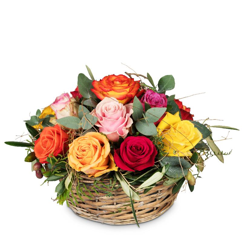 Bouquet de fleurs A Basket Full of Roses