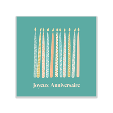 Bouquet de fleurs Carte Message Joyeux Anniversaire