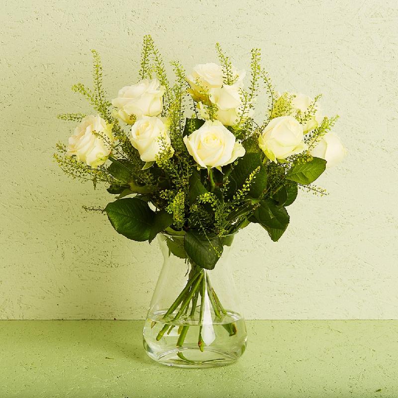 Bouquet de fleurs The white roses
