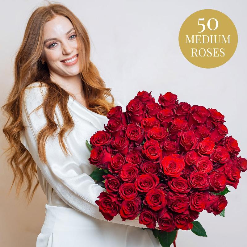 Bouquet de fleurs 50 roses Bouquet de fleurs 50 roses