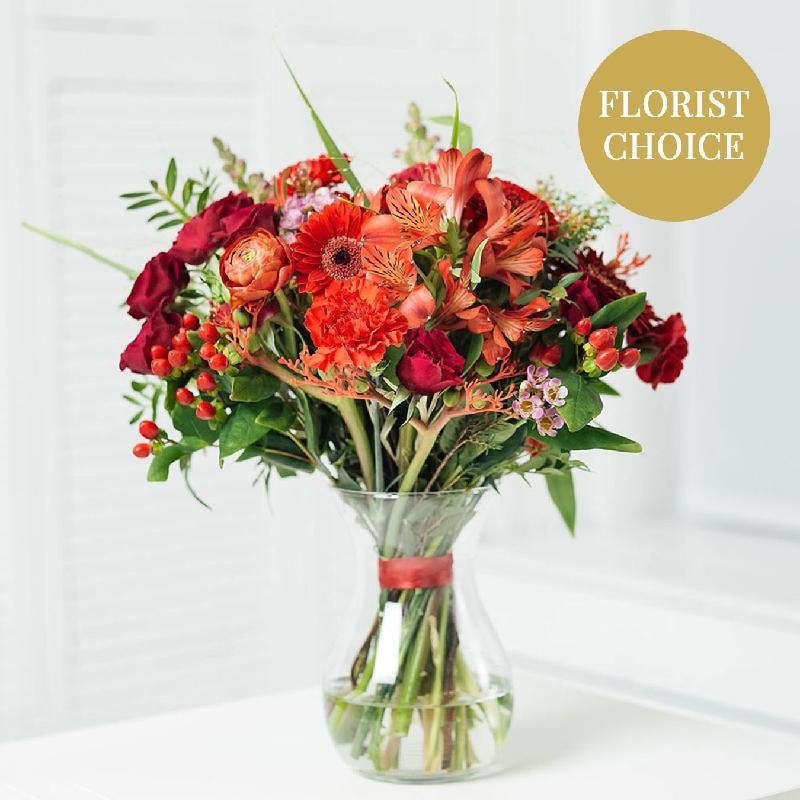 Bouquet de fleurs Red florist's fantasy bouquet Bouquet de fleurs Red florist's fantasy bouquet