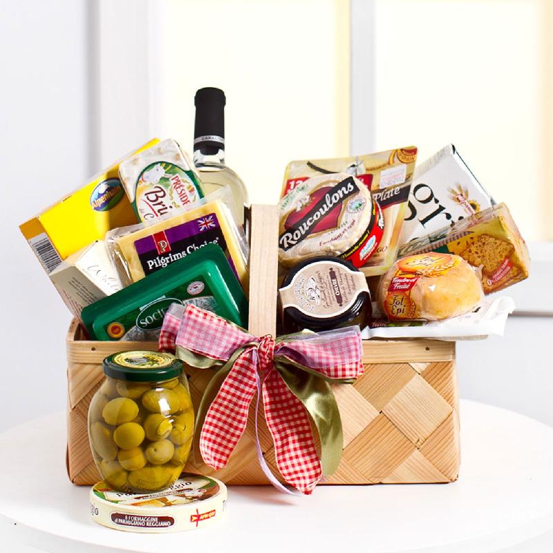 Bouquet de fleurs Small Cheese Gourmet Basket Bouquet de fleurs Small Cheese Gourmet Basket