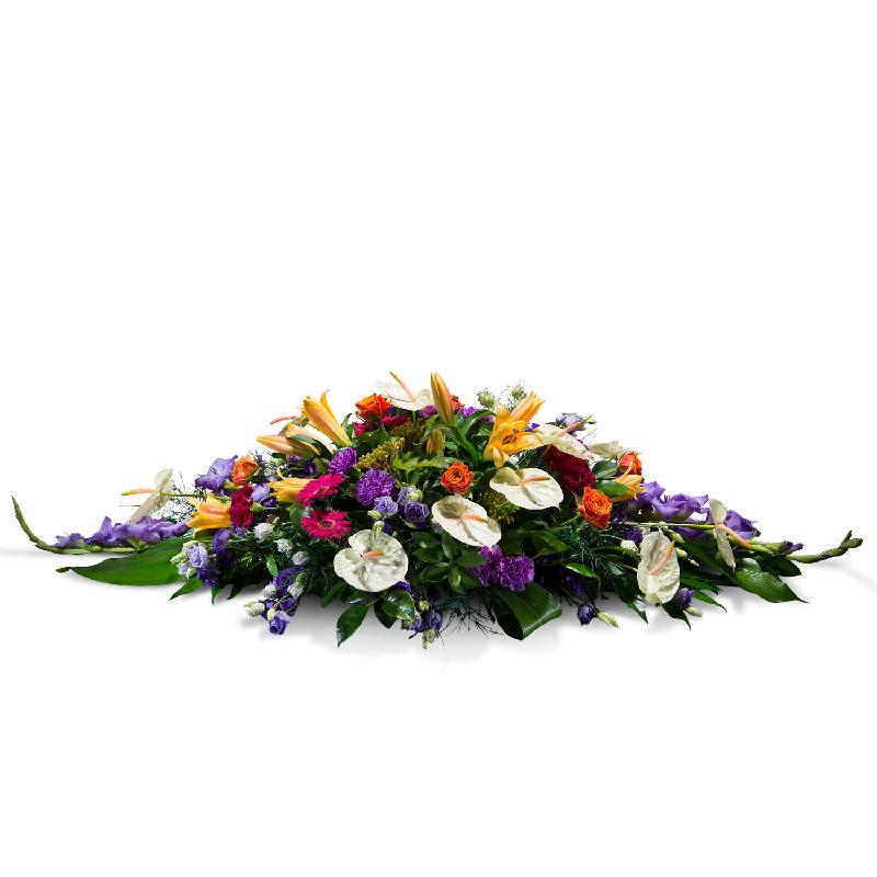 Bouquet de fleurs Multicoloured cushion