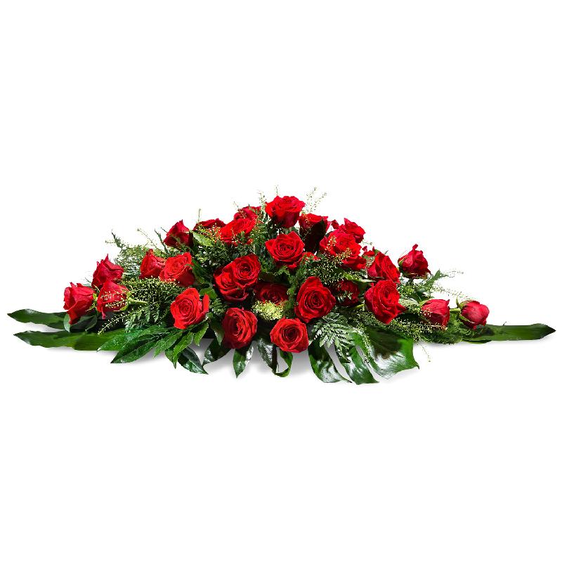 Bouquet de fleurs Cushion of red roses