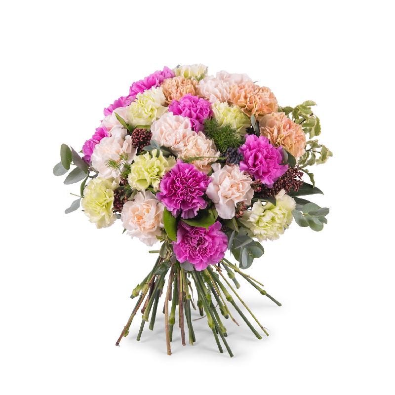 Bouquet de fleurs Bouquet of multicoloured carnations