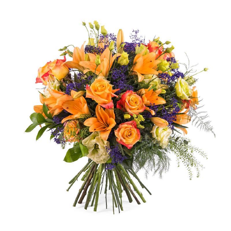 Bouquet de fleurs Special bouquet with orange roses