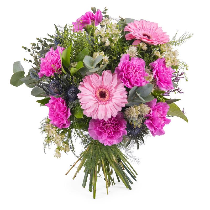 Bouquet de fleurs Bouquet of carnations and gerbera daisies