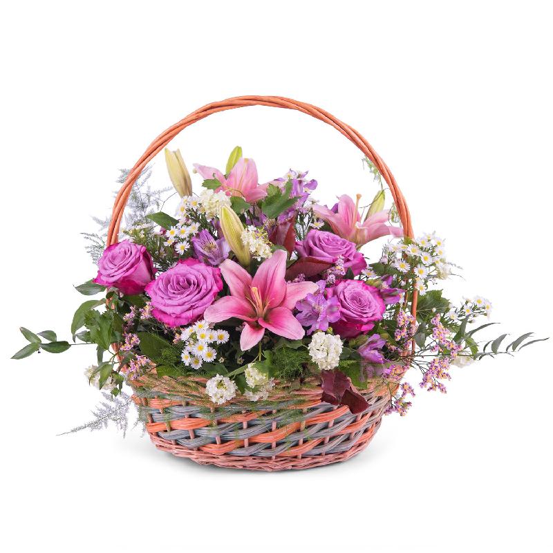 Bouquet de fleurs Spring Multicoloured Basket