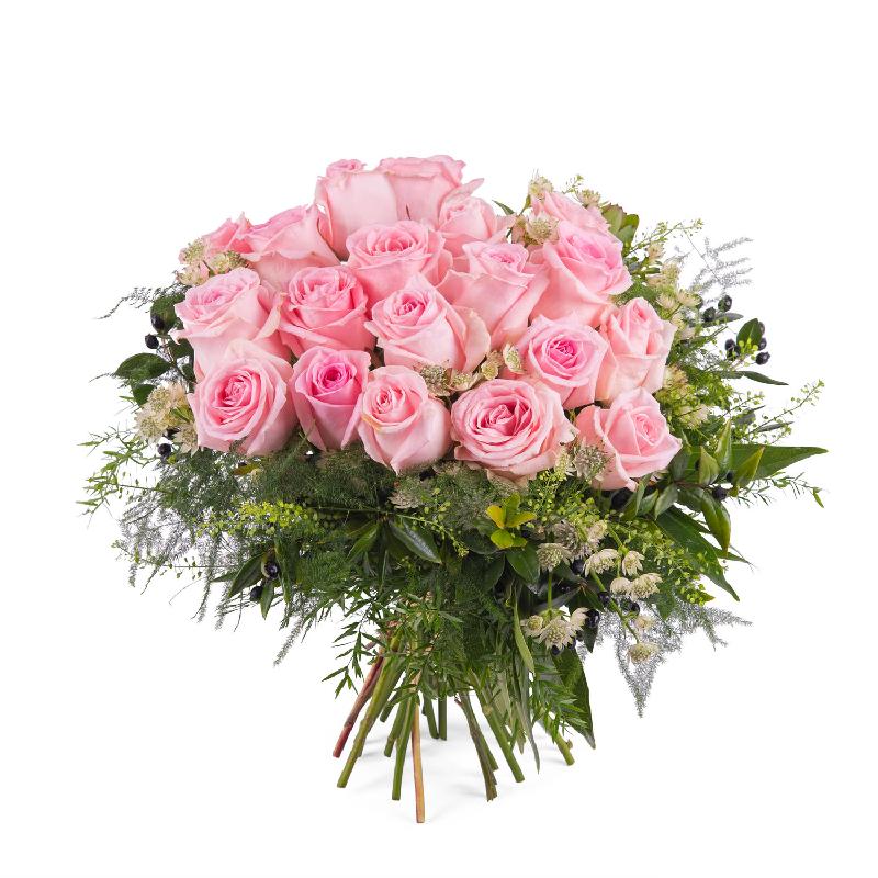 Bouquet de fleurs 20 Short-stemmed Pink Roses