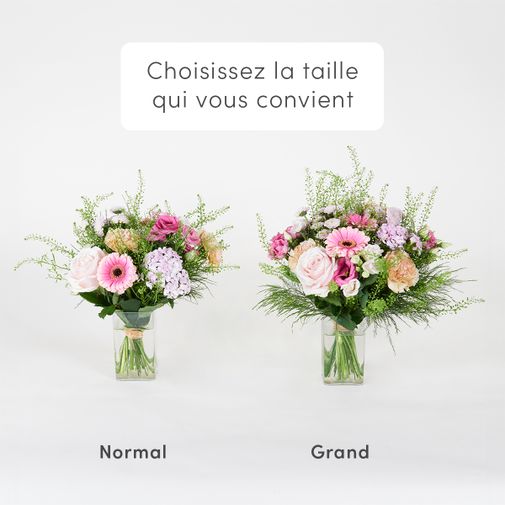 Bouquet de fleurs Maman chérie et son vase offert