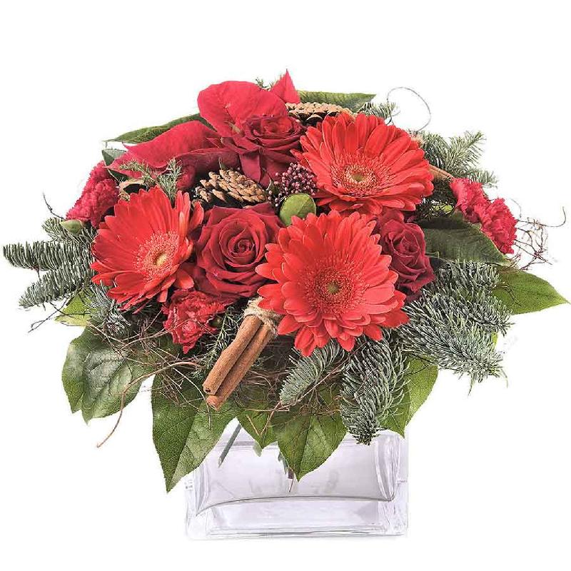 Bouquet de fleurs Warm Christmas greetings
